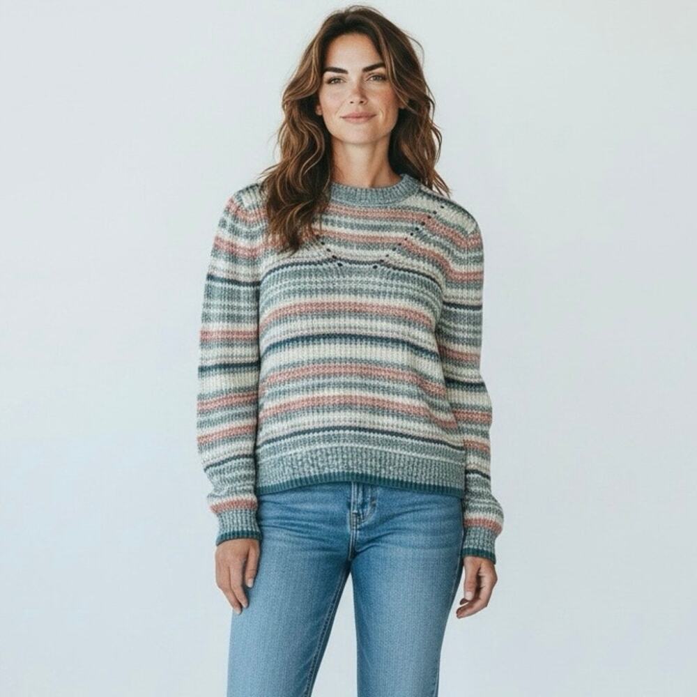 Esprit New York striped sweater 100% cotton size small